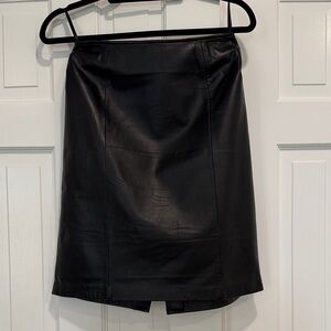 Croft & Barrow Genuine Leather Pencil Skirt